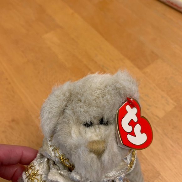 TY Beanie Attic Treasures RARE Gwendolyn Bear 1993 “All That Glitters” Poseable - Picture 6 of 10